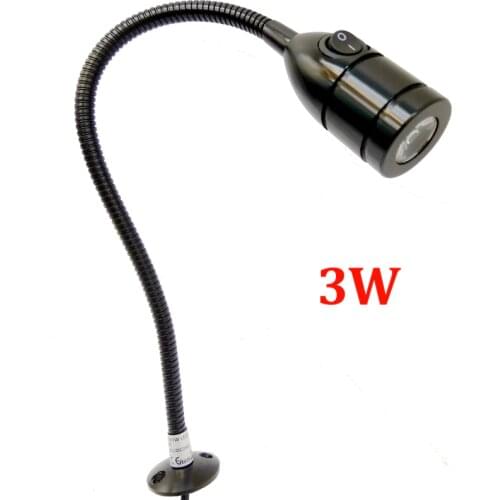 3W 12V/24V/110V/220V Screw Mount Bedside Led Reading Light