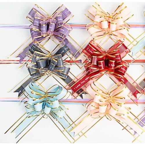10Pcs Pullbows Attractive Wide Applications Cloth Wedding Car Gift Packing Pull Bow Ribbons Party