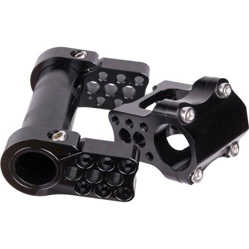 Folding Bike Double Stem 7075 Aluminum Alloy CNC Ultralight Adjustable Bicycle Stem fitting for Folding Bicycle 25.4mm handlebar