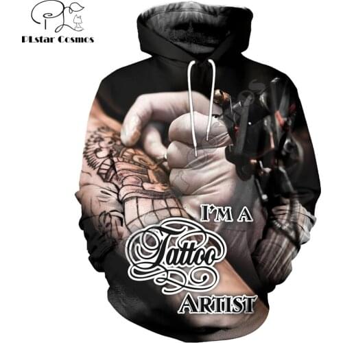 Beautiful pattern Tattoo Artist 3D Printed Men women Hoodie Harajuku Fashion Sweatshirt Casual Jacket Pullover sudadera hombre