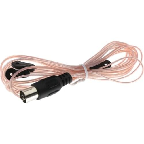 Universal FM Dipole Antenna Cable 520-1710MHz Female Plug Connector Wire Aerial for Home Indoor FM Radio Stereo Amplifiers