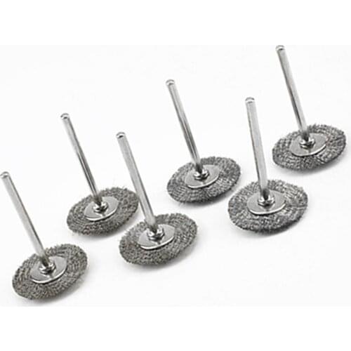 Rotary Tools Wire Brushes Attachable Spare Metal Scouring 20pcs Set Grinding Head