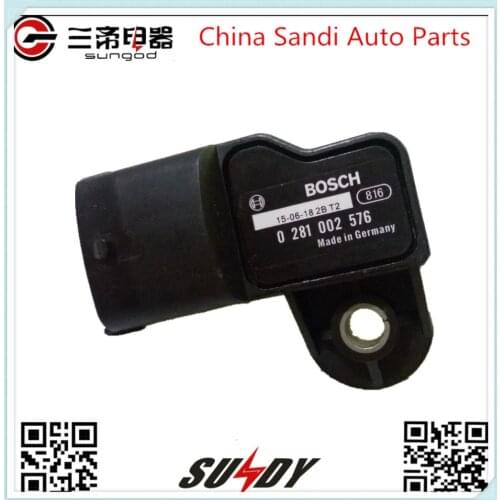 High quality intake air pressure sensor 0281002576 3967437 612630120004
