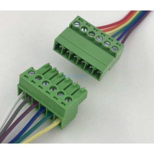 10sets Solderless aerial docking K15EDGRK-3.5MM male and female pluggable terminal block 2EDG3.5mm terminal 2P-24P