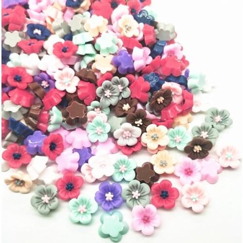 10pcs 14mm rose resin diy mobile phone beauty materials jewelry accessories