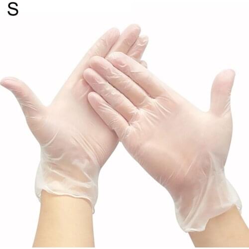 Pack Of 10 Disposable Gloves Food Grade Latex Protection Nitrile Butyronitrile Labor Insurance Kitchen Work Transparent