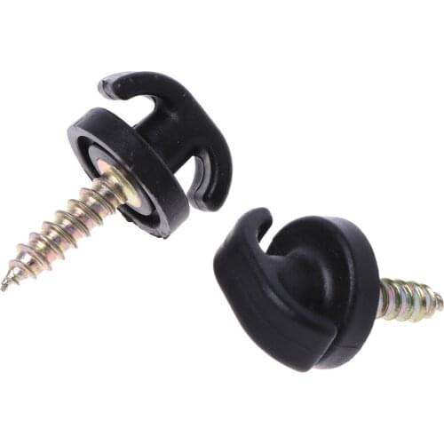 2 Pcs Universal Car Rear Trunk Envelope Cargo Net Tie Down Hook Ring Loop Hanging