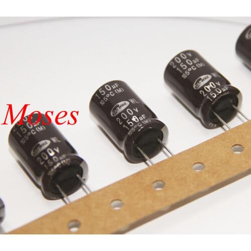200v 150uf 100% Original New Capacitance High Quality Electrolytic Capacitor Radial 16x25mm +/- 20