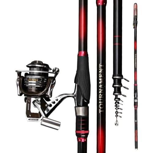 3.6M-7.2M 2# 3.5# Rock Fishing Rod Carbon Fiber Super Hard Wedkarstwo Olta Saltywater Long Section Telescopic Angeln Sticks