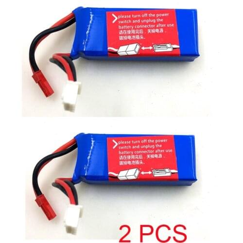 2PCS 7.4V 950MAH 25C Lipo Battery for XK X520 RC Airplane Spare Parts Accessories XK X520 Battery