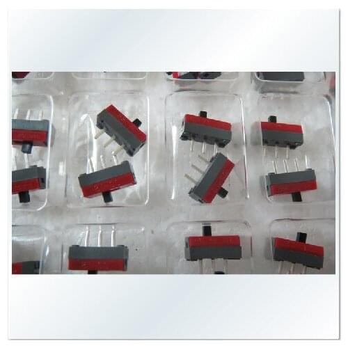 [BELLA]Japans NKK Switches SS-12SDP2 slide switch 3 feet 2 files toggle switch 0.1A30V--50PCS/LOT