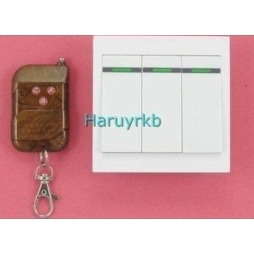 Dykb AC 220V 1/2/3 Channel RF Wireless Remote Home wall light lamp Control Switch 86 Type