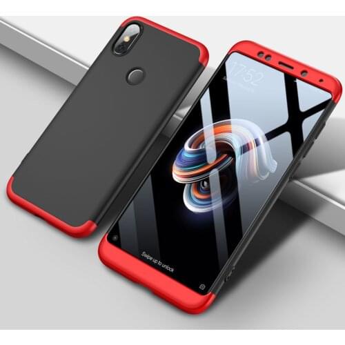 GKK Case for Xiaomi Redmi Note 5 Pro 360 Full Protection Anti-knock Three in One Ultra Thin Hard Case for Note5 Pro Cover