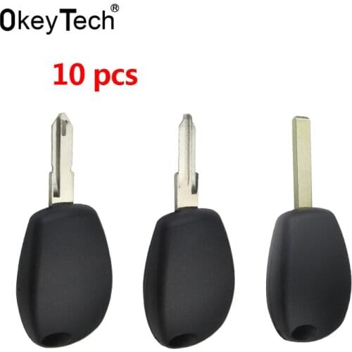 OkeyTech No Button Replacement Auto Car Key Shell Cover Case for Renault Car Key Shell VAC102/NE73/VA6 Key Uncut Blank Blade