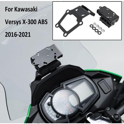 NEW FOR KAWASAKI Versys-X300 VERSYS X300 ABS 2016-2021 Motorcycle Phone GPS Mount Navigation Bracket USB Wireless Charging Stand
