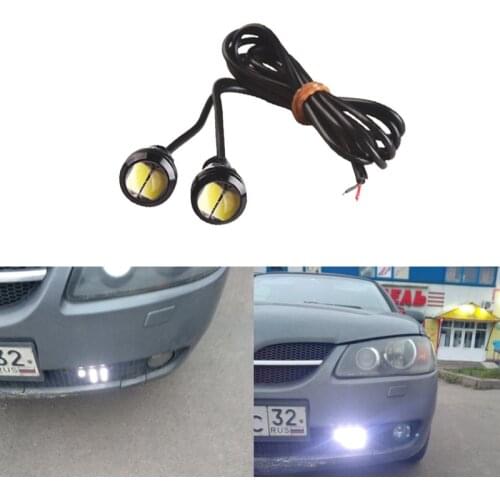 2x 9W Eagle Eye Lights 12v 5630 18mm White Eagle Eyes Auto Lamp 2 LED DRL Led Eagle Eye Daytime Running Light