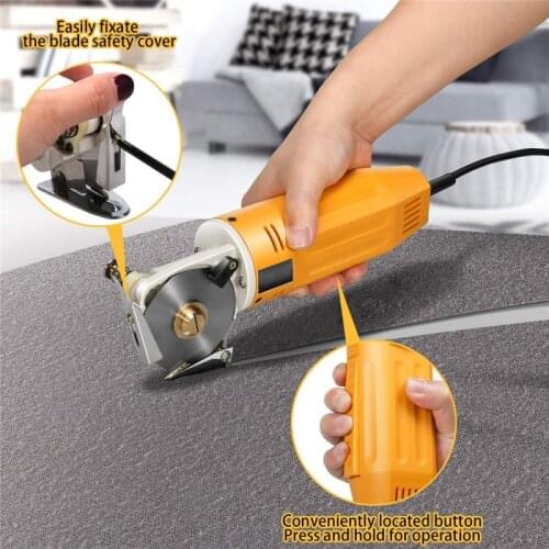 Electric Scissors Shears Cloth Cutter Fabric Cutting Machine Kit Cutting Tools For Clothes Leather Fabric 220V EU Plug 70mm