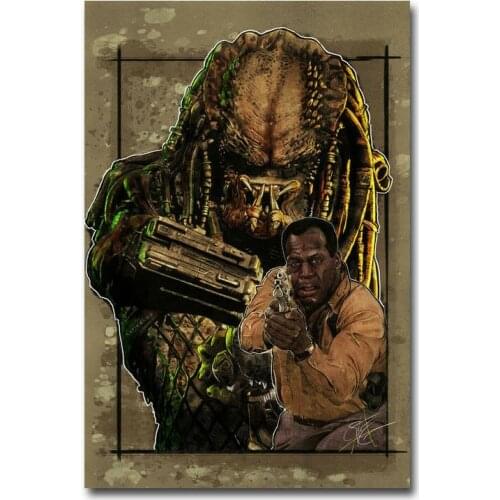 The Predator Hot Movie 9 Silk Fabric Wall Poster Art Decor Sticker Bright