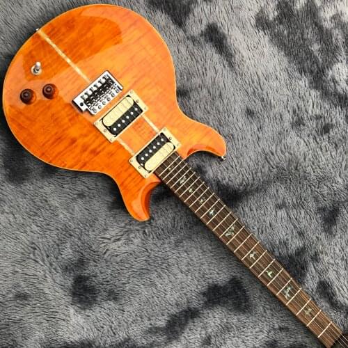 Customized shop, electric guitar, 2.2cm flame Maple veneer jacket, 2020 new, high-end, hot selling, customized shape and logo