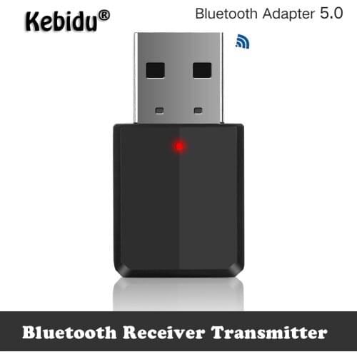 Kebidu Wireless Bluetooth Receiver Transmitter Adapters Mini Bluetooth 5.0 Audio Adapter 3.5mm AUX Cable USB Stereo For TV PC