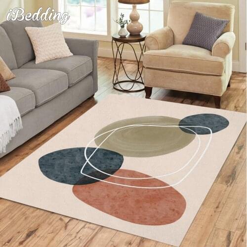 Abstract Shapes Rugs and Carpets for Home Living Room Large Area Rug Anime Kitchen Bedside Floor Mat Teenager Bedroom Decor