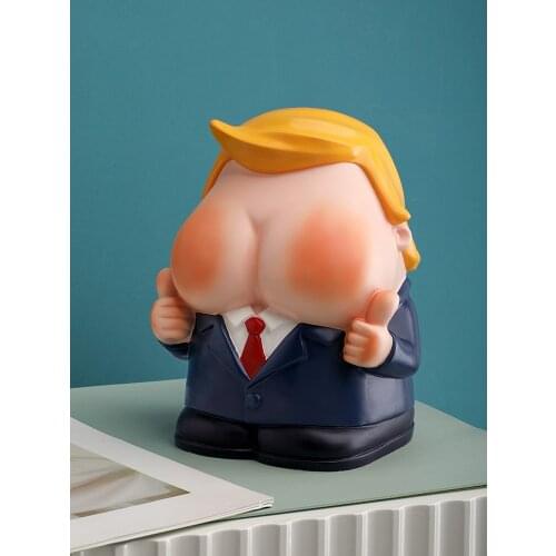 Creative Home Decor Tissue Box Ornaments Funny Abstract Lovely Storage Box Home Living Room Desktop Decoration Resin Statue Gift