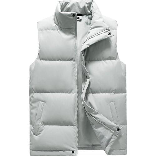 2021Autumn and Winter New Mens Vest Casual Fashion All-match Down Jacket Running Sports Jacket Vest Mens Clothing Streetwear