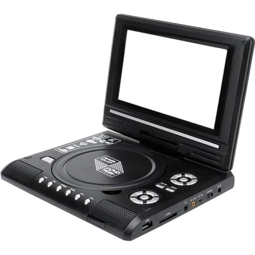 New 9.8 Inch Portable Home Car DVD Player VCD CD Game TV Player USB Radio Adapter Support FM Radio Receiving-EU Plug