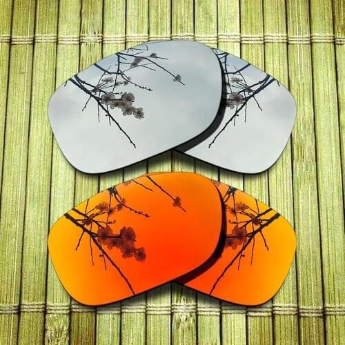 Polarized Replacement Lense For-Oakley Twoface Sunglasses Frame True Color Mirrored Coating - Chrome & Red Combine Options