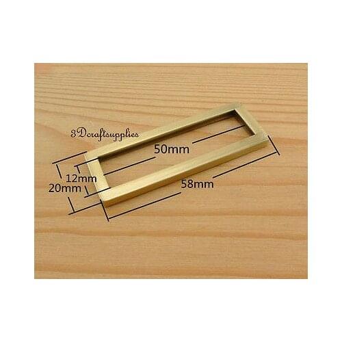 Rectangle Rings webbing Belt buckle alloy anti brass 50 mm 2 inch 10pcs U25