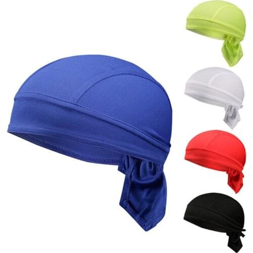 Q951 Quick Dry Pure Cycling Caps Head Scarf Summer Men Running Riding Bandana Headscarf Ciclismo Pirate Hat Hood Headband