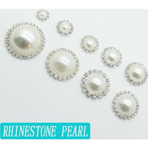 Luxury High-Grade 10 pcs Sewing Accessories Mixed Size Exquisite Crystal Pearl Shiny Wedding Decoration Handmade Design Craft