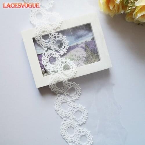 19yards 13cm Mesh cotton embroidery Lace Trim Handmade DIY Garment needlework sewing accessories fabric Clothing Decoration 475