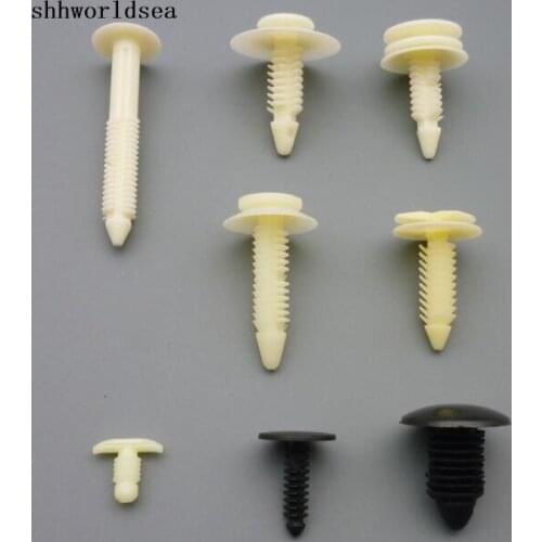 Shhwoldsea 100pcs auto front end stone shield trim panel clip hood seal rear door trim panel screen shroud vent grille to panel