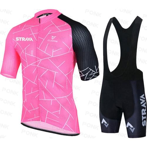 Strava Ropa Ciclismo Cycling Jersey Clothes Bib Shorts Set Gel Pad Mountain Cycling Clothing Suits Outdoor Mtb Bike Wear 2021