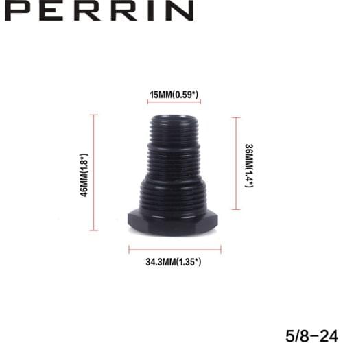 Universal Black Automotive Threaded Oil Filter Adapter 1/2-28 to 3/4-16 13/16-16 3/4NPT Aluminum Car Nut