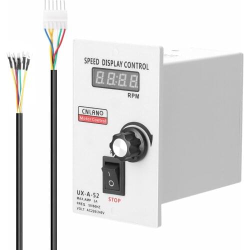 UX-A-52 400W AC220V Digital Display Speed Controller Motor Speeds Pinpoint Regulator Control Device