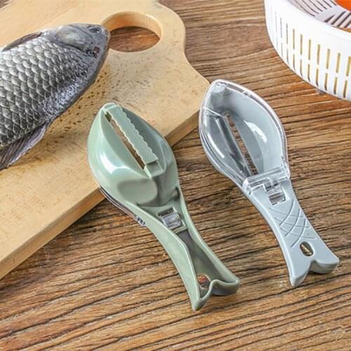 Fish Scales Graters Scraper Scraping Scales Device with Cover Home Kitchen Cooking Fishing Tool Pesca Tackle Fish Cleaning Tool