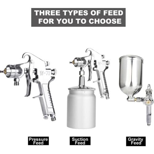 W71 Paint Spray Gun Pneumatic Tools Manual Sprayer Good Atomization Hand Pistol