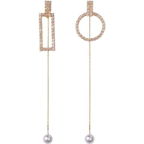 2021 fashion new geometric Earrings womens long style retro personality tassel high quality super fairy Earrings