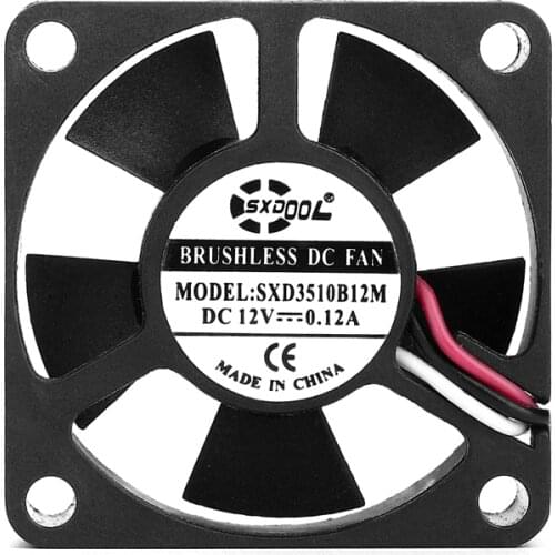 2pcs brand new SXDP 2P 3P 35mm 35mm x 10mm Motor DC 12V Dual Ball DC Brushless Cooling 3510 fan 12v