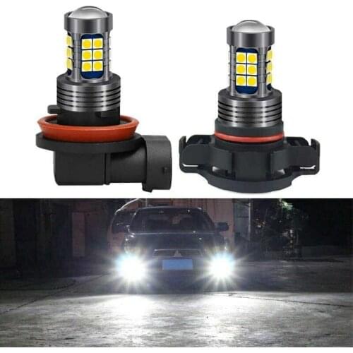 2PCS Automobile Led Fog Lamp H11 9005 9006 H7 3030 27smd H8 H16 P13w H11led