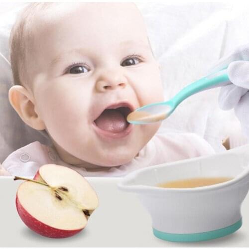 2Pcs/Set Baby Grinding Bowl Non-slip Bottom Multi-use BPA Free Fruits Vegetables Tableware Home Use Children Feeding Utensils