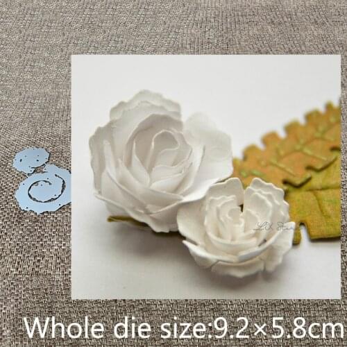 New Design Craft Metal stencil mold Cutting Dies 2pcs roll flower decoration scrapbook die cuts Album Paper Card Craft Embossing