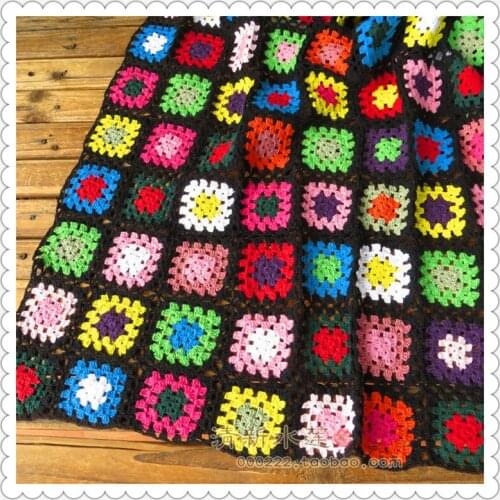 2016 new fashion cotton crochet colorful blanket with sepcial design for home decoration as towel blanket as accessories