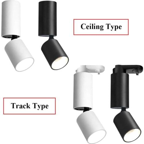 3/5/7/10W Surface Mounted LED Downlight Retractable LED Track Spotlight Coffee Shop Clothing Store Ceiling Spotlight