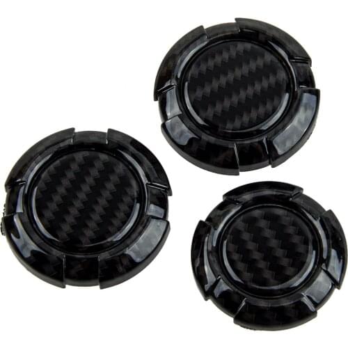 3Pcs/Set Carbon Fiber Style Car Door Key Jack Socket Cover Trim Fit For Jeep Wrangler JL Gladiator JT 2018 2019 2020 2021