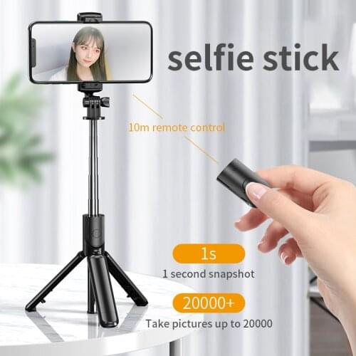3 in 1 Selfie Stick Tripod Wireless Bluetooth With Remote Control Shutter For Cell Phone Extendable Handheld Monopod Mini Tripod