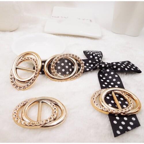 47/31mm,15pcs uv plated rose gold no fade ribbon buckles acessories Invitation Ribbon Slider Headband Hair Clip DIY