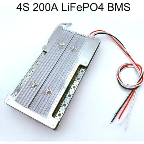 4S 200A LiFePO4 BMS 12.8V, 14.4V For 3.2V LiFePo4 Battery protection board, high current with balanced protection